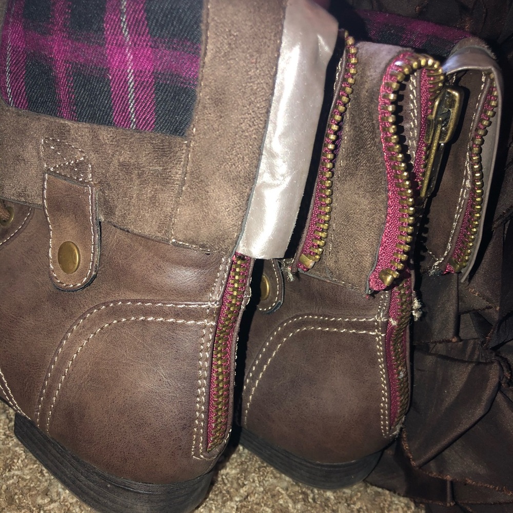 Plaid Boots